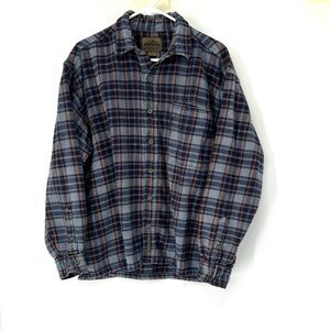 Flyshacker men’s Plaid Button-Up flannel Shirt XL